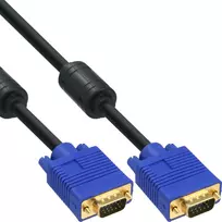 InLine 17715T S-VGA kabelis, 15-pin HD kištukas/kištukas, juodas, 1,5 m