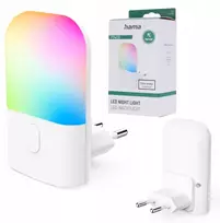 Hama Naktinė lempa LED „COLOR” DO GNIAZDKA, CZUJNIK ZMIERZCHU, ZMIANA KOLORÓW RGB