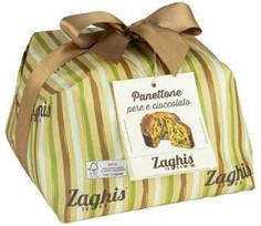 Panettone with pears and chocolate Zaghis Pere e Cioccolato, 750 g