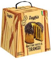 Panettone with a tiramisu cream filling Zaghis Farcito Al Tiramisu, 800g