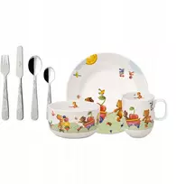 Villeroy Boch Hungry as a Bear vaikiškų indų rinkinys - 7 vnt.