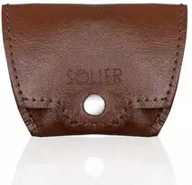 Odinė vyriška piniginė SOLIER SA10 BROWN
