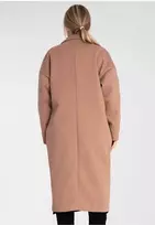 Paltas moteriškas rusvas ilgas Figl