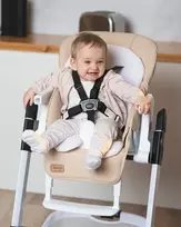 Carrello SUlenkiama MAITINIMO KĖDĖ VAIKŲ SĖDYTEI, REGULIUOJAMAS DĖKLAS, RATAI