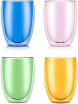 Bodum szklanki su podwójną ścianką 4 vnt. MoMA Pavina 0.35 l multicolor