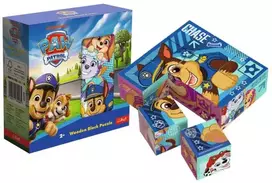 Trefl Medinės dėlionės kaladėlės, Paw Patrol