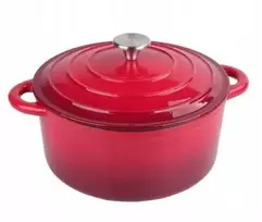 Krisberg EMALINIS KETUS PUODAS 4.8L Emaliuotas su dangteliu INDUKCINĖ DUJINĖ ORGANĖ 26cm