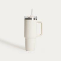 Homla termopuodelis su šiaudeliu Cocoa 783463, 1180 ml, smėlio spalvos