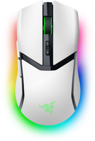Razer Cobra Pro Belaidė žaidimų pelė RF Wireless + Bluetooth + USB-C, 30000 DPI, Balta | RZ01-04660200-R3G1