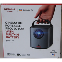IŠPARDAVIMAS. | Anker Nebula Mars 3 Air Google TV Projector with Built-In Netflix | Full HD (1920x1080) | 400 ANSI lumens | Black | PAŽEISTA PAKUOTĖ | Wi-Fi | D2325212SO