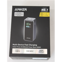 IŠPARDAVIMAS. Anker Power Bank, 200 W | Prime | 20000 mAh | Black | IŠPAKUOTA, SMALL  SUBRĖŽTAS ON TOP | A1336011SO