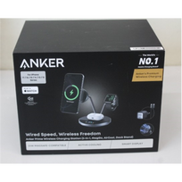 IŠPARDAVIMAS. Anker Prime Wireless Charging Station Qi2.2  25W wireles charging  (3-in-1, MagGo, AirCool, Dock Stand) PSU added | IŠPAKUOTA, SCRACHED ON SCREEN | B25X7G11SO