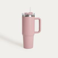 Homla termopuodelis su šiaudeliu Cocoa 783487, 1180ml, rožinis