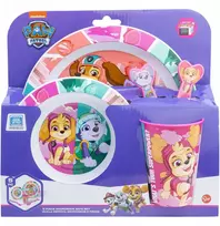 Stor PAW Paw Patrol pietų rinkinys, pusryčių indai ir stalo įrankiai vaikui SKYE