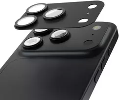 Etteri full camera lens guard for iPhone 18 Pro Max dark pilkas