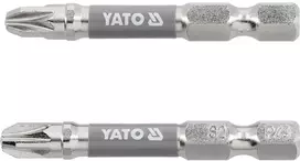 Yato Toya Sa Poland Antgaliai | 6,3 mm (1/4") | S2 Ni | kryžminiai PZ3 | 50 mm | 2 vnt. (YT-78025)