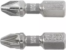 Yato Toya Sa Poland Antgaliai | 6,3 mm (1/4") | S2 Ni | kryžminiai PZ2 | 2 vnt. (YT-78004)