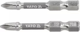 Yato Toya Sa Poland Antgaliai | 6,3 mm (1/4") | S2 Ni | kryžminiai PH1 | 50 mm | 2 vnt. (YT-78020)