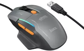 Klaviatūra Laidinė pelė Hoco GM52 RGB Gaming juoda/pilka