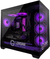 Stacionarus kompiuteris LORGAR ADVANCED A201 - AMD 7500F 6C/12T, 240 AIO, NVIDIA RTX 5060Ti 16GB, 32GB@6400mhz, 1TB SSD NVME, 750W PSU, Juodas, 3Y