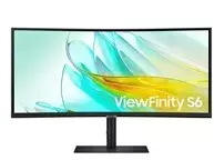 Monitorius #SAMSUNG MT LED LCD 34" LS34C652UEUXEN - VA, 3440×1440, 100hz, 4ms, DP, HDMI, USB-C, prohnutý 1000R