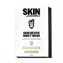 Slick Gorilla Skin Revive lakštinė kaukė 3 vnt.