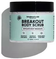 Breakoutaid Body scrub for acne-prone skin with AHA and BHA