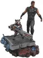 Diamond Select Toys Avengers 3 – Toro ir Raketos statula | 30 cm