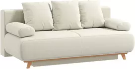 Aosom Sofa-lova su reguliuojamu atlošu, paslėpta daiktadėže ir velvetiniu korduro užvalkalu, smėlinė, 188 x 100 x 84 cm