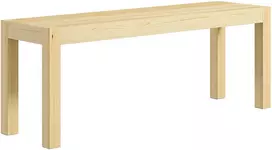 Aosom Medinė suoliukas, pušies mediena, natūrali, 120 x 33 x 45 cm