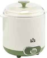 Gruzdintuvė Aosom Jogurto gaminimo aparatas, 1,5 l, su sieteliu ir dangčiu, 20 W, baltas, 19,5 x 17,5 x 21,4 cm