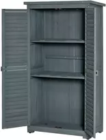 Aosom Sodo spintelė, pilka, 87 x 46,5 x 160 cm