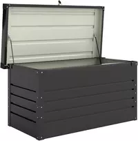 Aosom Metalinė sodo dėžė, 350 l, pilka, 120 x 61 x 62 cm