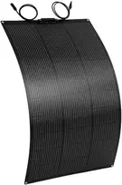 Aosom Nešiojamas saulės modulis 100 W 18 V, juodas, 98,5 x 58 x 2,2 cm
