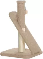 Aosom Kačių draskyklė su draskymo lenta ir žaidimo kamuoliuku, šviesiai ruda, 54 cm