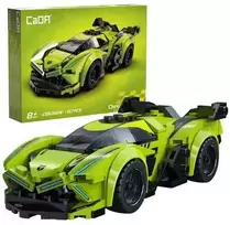 Konstruktoriaus kaladėlės CaDA Automobilis su nuotolinio valdymo pultu Sportinis automobilis 21 cm 1:14 Phantom Ghost 416 dalių RC Dual Mode