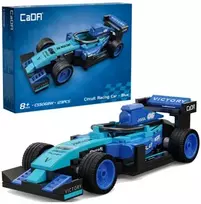 Konstruktorius CaDA lenktyninis automobilis Circuit Racing Car Mėlyna 123 elementai