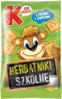 Kubuś Mikė sviestiniai mokykliniai sausainiai 30g trapios sausainės vaikams
