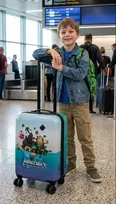 Bolan Home Vaikų rankiniam bagažui skirtas Minecraft lagaminas ant ratų