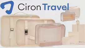 CIRON TRAVEL TRAVEL ORGANIZER RINKINYS kuprinės lagaminui 8 vnt. Smėlio spalvos