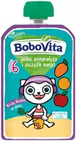 BoboVita Obuolių, apelsinų ir sultingų mangų putėsiai KICIA KOCIA po 6 mėnesių 100 g