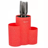Edenberg Peilių stovas TUBE DRIPPER EB-5106 raudonas