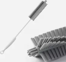 ILGAS 32 cm silikoninis šepetėlis, skirtas BUTELIUI, STIKLINIUI, INDŲ plovimui, indų plovimo mašinai