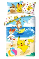 Halantex MEDVILNINĖ PATALYNĖ 140 X 200 CM POKEMON PIKACHU BEACH