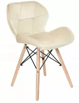 Gockowiak MURET VELVET VELVET BEIGE MINŠTA KĖDĖ VALGOMOJE SVETAINEI