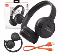 JBL TUNE 510BT BELAIDĖS AUSINĖS BLUETOOTH PURE BAS ANT EAR Juodas