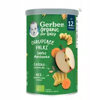 Gerber Organic Crispy Falki obuolių morkos 35g
