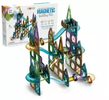Click4Toys MAGNETINIŲ BLOKŲ PLOKŠČIAI 100 EL RUTUČIŲ stelažas VAIKAMS DIDELIS MAGNETINIS RINKINYS