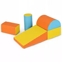 Costway Didelių putplasčio blokelių rinkinys vaikams, reabilitacinis žaidimas, 5 vnt.