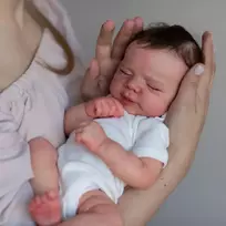 Silikoninė atgimusi lėlė 50cm berniukas